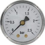 Manómetro 0-2,5 bar Ø 50 1/4" acero