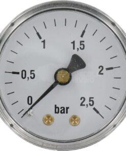 Manómetro 0-2,5 bar Ø 50 1/4" acero