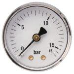 Manómetro Ø 50 0-16 bar 1/4" trasero