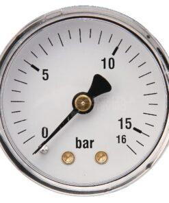 Manómetro Ø 50 0-16 bar 1/4" trasero