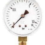 Manómetro Ø 63 0-1,6 bar 1/4" inferior