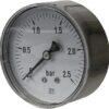 Manómetro Ø 63 0-2,5 bar 1/4" trasero
