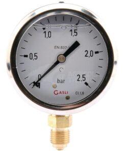 Manómetro Ø 63 0-2,5 bar 1/4" inferior