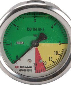 Manómetro 63 1/4" fijación tras.
