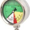 Manómetro Ø63mm 0-5-20-25 1/4" BSP conexión inferior