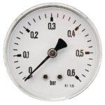 Manómetro Ø 63 0-0,6 bar 1/4" trasero