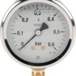 Manómetro Ø 63 0-0,6 bar 1/4" inferior
