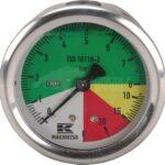 Manómetro 63 mm 1/4" trasero