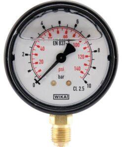 Manómetro Ø63 0-10 bar ¼" inf.