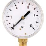 Manómetro Ø63 0-10 bar ¼" inf.