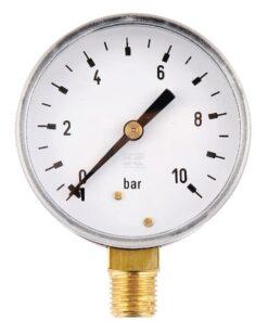 Manómetro Ø63 0-10 bar ¼" inf.