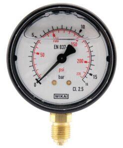 Manómetro Ø63 0-16 bar ¼" inf.