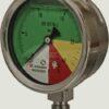 Manómetro Ø63mm 0-20-40-60 1/4" BSP conexión inferior
