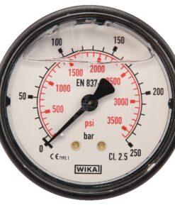 Manómetro Ø 63 0-250 bar 1/4" trasero