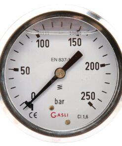 Manómetro Ø 63 0-250 bar 1/4" trasero