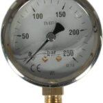 Manómetro Ø 63 0-250 bar 1/4" inferior