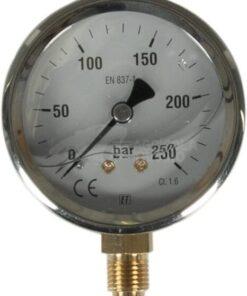 Manómetro Ø 63 0-250 bar 1/4" inferior