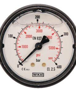 Manómetro Ø 63 0-400 bar 1/4" trasero