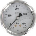 Manómetro Ø 63 0-400 bar 1/4" trasero