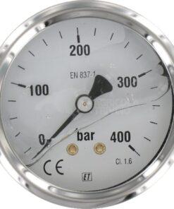 Manómetro Ø 63 0-400 bar 1/4" trasero
