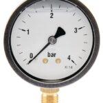 Manómetro Ø63 0-4 bar ¼" inf.