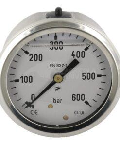 Manómetro Ø 63 0-600 bar 1/4" trasero