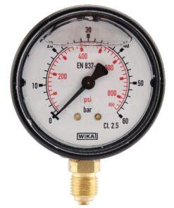 Manómetro Ø63 0-60 bar ¼" inf.