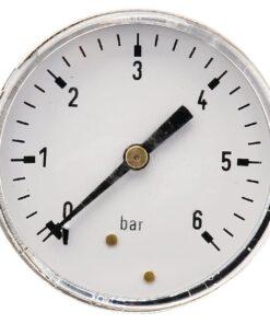 Manómetro Ø63 0-6 bar ¼" tras.