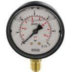 Manómetro Ø63 0-6 bar ¼" inf.