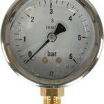 Manómetro Ø63 0-6 bar ¼" inf.