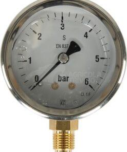 Manómetro Ø63 0-6 bar ¼" inf.