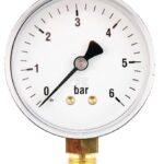 Manómetro Ø63 0-6 bar ¼" inf.
