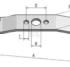 Cuchilla para mulching para 2016 L=455