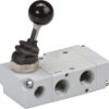 Válv. pal. manual 3/2 v. 1/4"