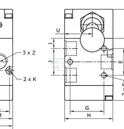 Válvula 3/2 de palanca manual, 1/4"