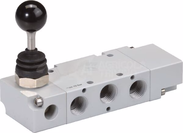 Válv. pal. manual 5/3 v. 1/4" 1 Válv. pal. manual 5/3 v. 1/4"