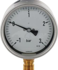 Manómetro Ø 100 de -1 a +3 bar 1/2