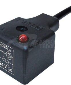 Conector con cable moldeado