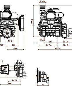 Unidad hidráulica de Bomba depresora, lubricación automática y lastre, Ballast BP 4 Unidad hidráulica de Bomba depresora, lubricación automática y lastre, Ballast BP
