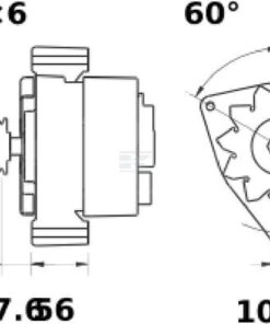 Alternador, 14V 120A 3 Alternador, 14V 120A