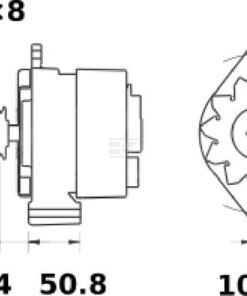 Alternador, 14V 120A 3 Alternador, 14V 120A