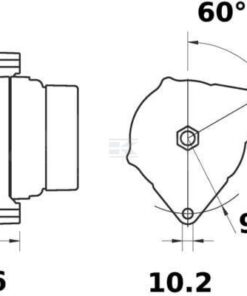Alternador, 14V 150A