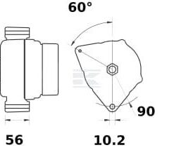 Alternador 28 V 80 A 3 Alternador 28 V 80 A