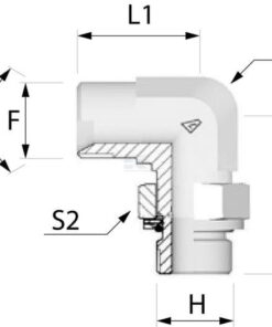 Adaptador 90 3/8 x 1/4 BSP