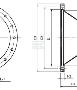 Brida lateral motor BMT 400 A-11 7 Brida lateral motor BMT 300 A-08