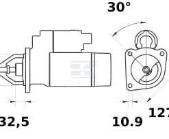 Motor de arranque 12V 3.2kW, 13 dientes, Mahle 3 Motor de arranque 12V 3.2kW, 13 dientes, Mahle