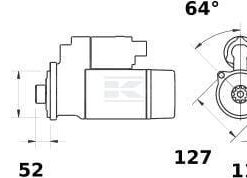 Motor de arranque 12 V 2,5 kW