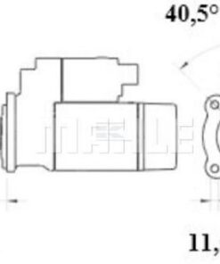 Motor de arranque 12 V 4,0 kW