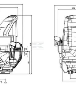 Asiento con suspensión mecánica, MSG 20