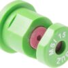 Tobera estándar, doble, chorro plano MSI 160° 15 verde cerámica Albuz